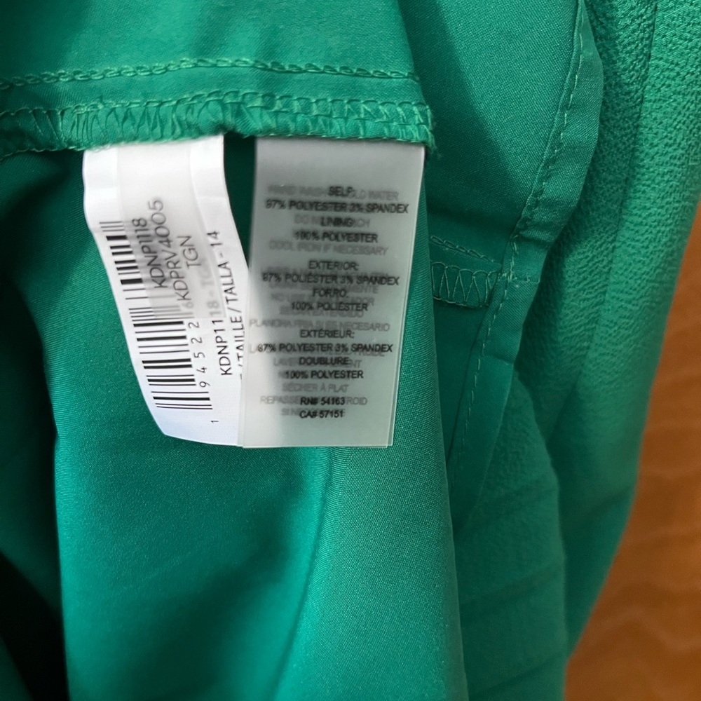 Kensie Emerald Green Midi Dress 14 - Picture 6 of 8